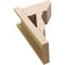Ekena Millwork 8-in W x 14-in D x 22-in H Funston Slat Rough Cedar Woodgrain TimberThane Outlooker, Primed Tan OUTUR080X14X22FST24RCPR - alternate 6